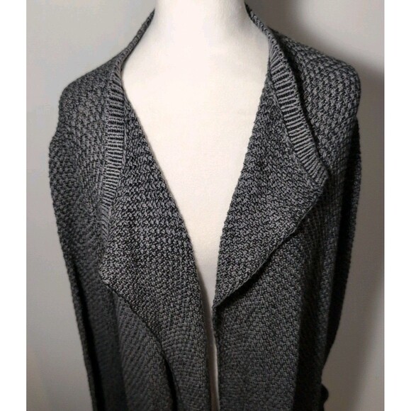 Cabi Lara Duster Cardigan Womens Size XL Style 3166 Gray Knit Pockets Open Front - Picture 3 of 11